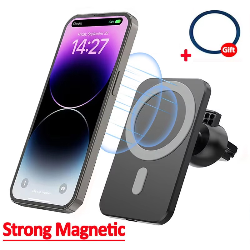 Magnetic Phone Holder For Car Vent - Magnetisches kabelloses Autoladegerät für MagSafe iPhone