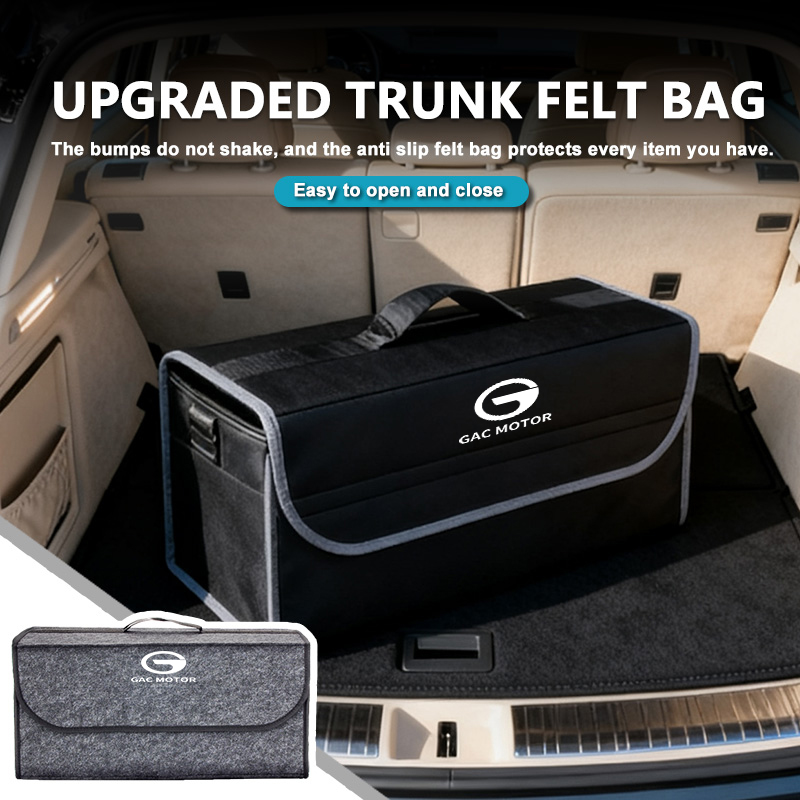 Car Trunk Organizer Foldable Storage Box - Für GAC MOTOR Faltbarer Filz-Kofferraum-Organizer Aufbewahrungsbox