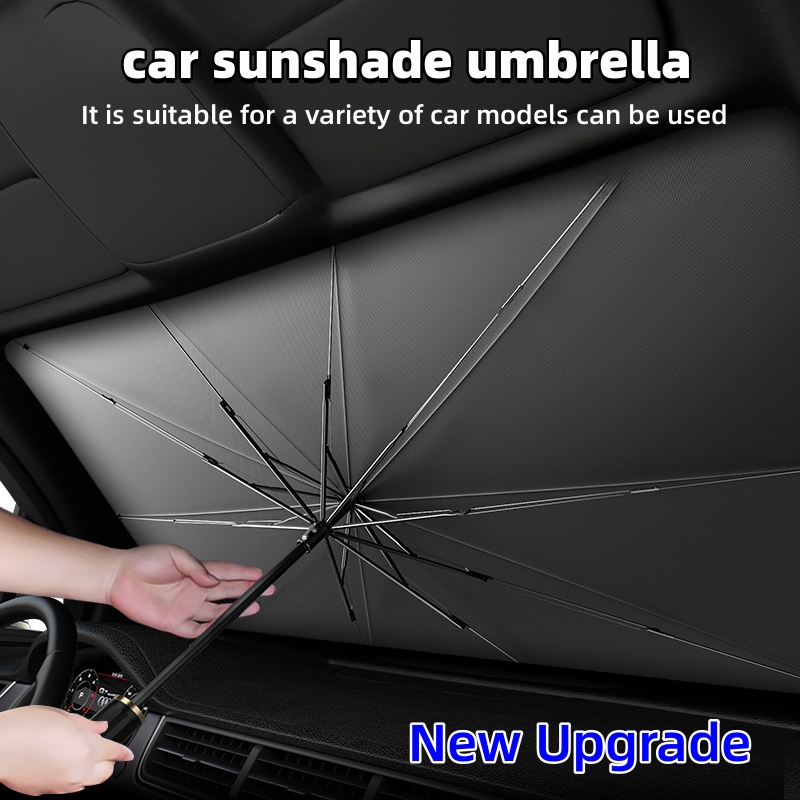 Car Sunshade Windshield Umbrella Foldable - Auto-Windschutzscheiben-Sonnenschutz, Faltbarer Hitzeschutz für Frontscheibe, Sommerlicher