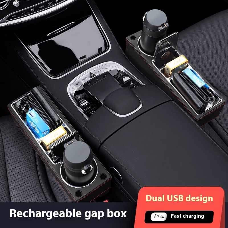 Seat Gap Filler Organizer With Usb Charger - Autos itz Spalt füller Organizer mit