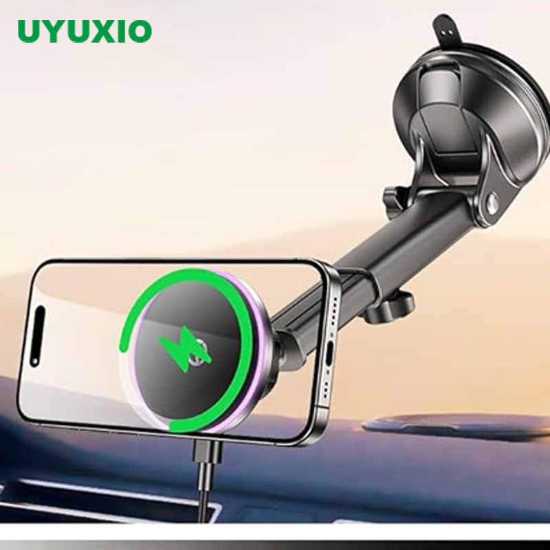 Wireless Car Charger Mount Fast Charging - UYUXIO 15 W Schnellladung Magnetisches kabelloses