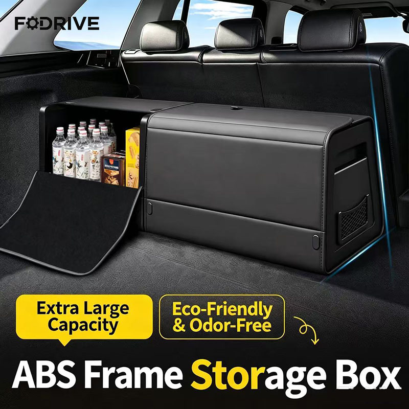 Car Trunk Organizer Foldable Storage Box - Auto-Kofferraum-Organizer aus Nappaleder, Große Kapazität, Faltbare