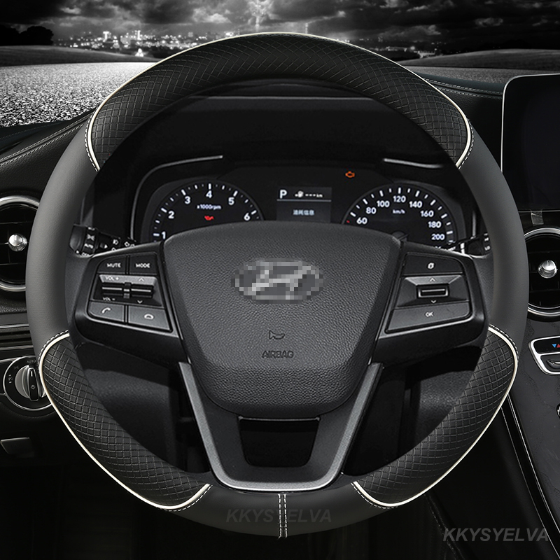 Car Steering Wheel Cover Anti Slip Breathable - Mikrofaser Leder Auto Lenkrad Abdeckung Anti-slip