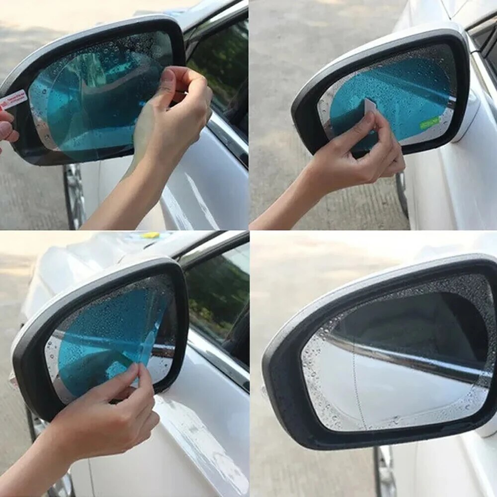 Anti Glare Car Rearview Mirror Film - 2 Stück Universelle Antibeschlag- und Blendschutzfolie