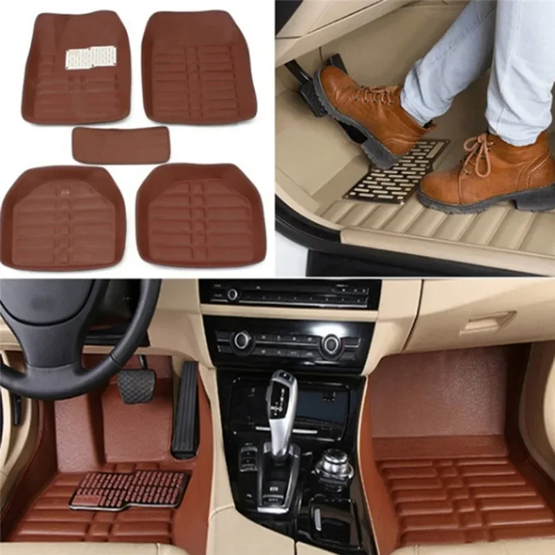 Car Floor Mats Universal Waterproof Leather - NEUE Luxus Leder Auto Fußmatten Für