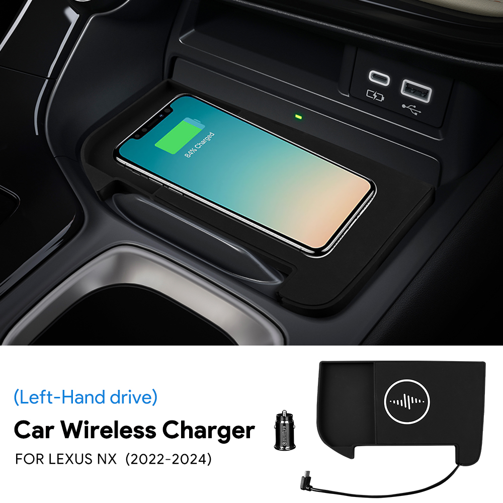 Wireless Car Charger Mount Fast Charging - Für Lexus NX 2022 2023 2024