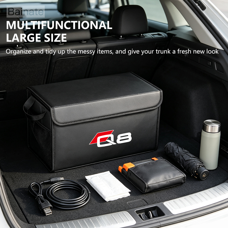 Car Trunk Organizer Foldable Storage Box - Kofferraum-Aufbewahrungsbox für AUDI Q8 GET 4mn;4mt