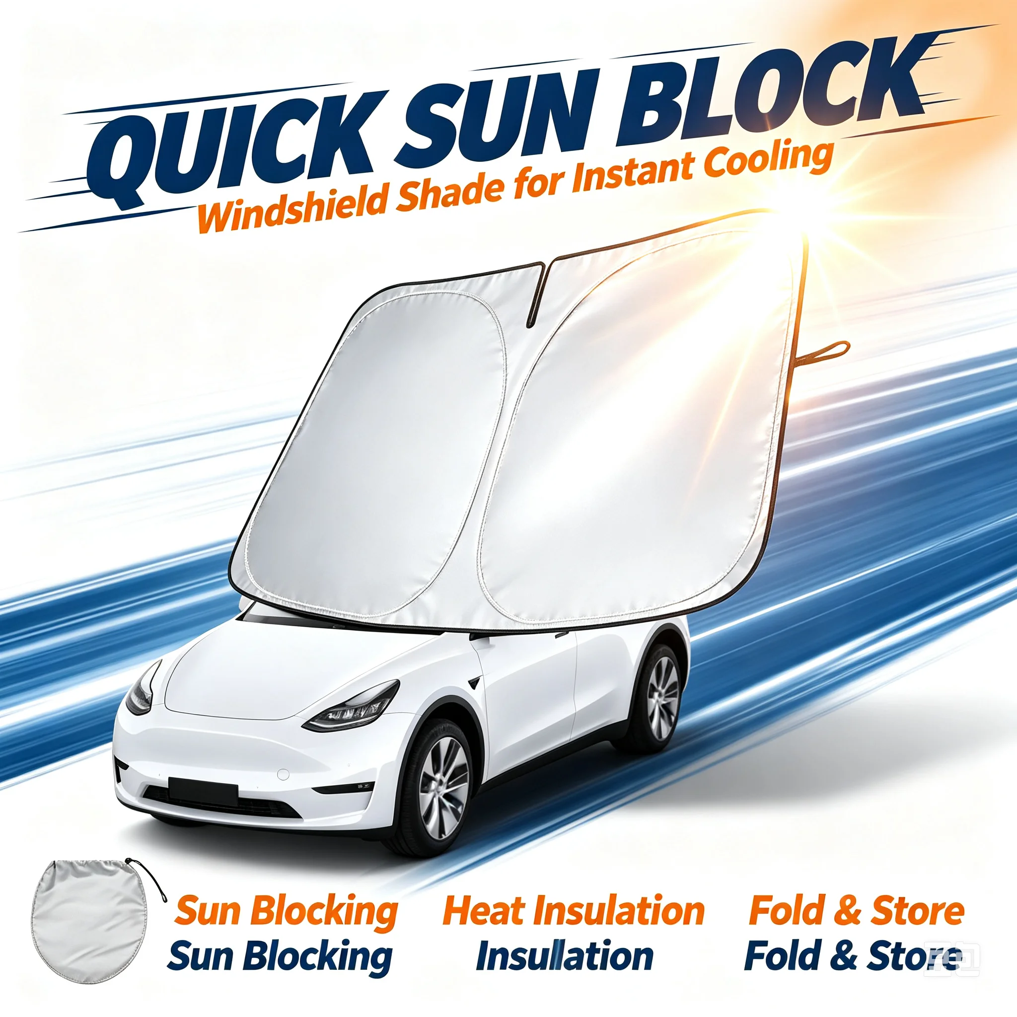Auto-Sonnenschutz UV-Reflektie – Car Sunshade Windshield Umbrella Foldable Bewertung und Preis