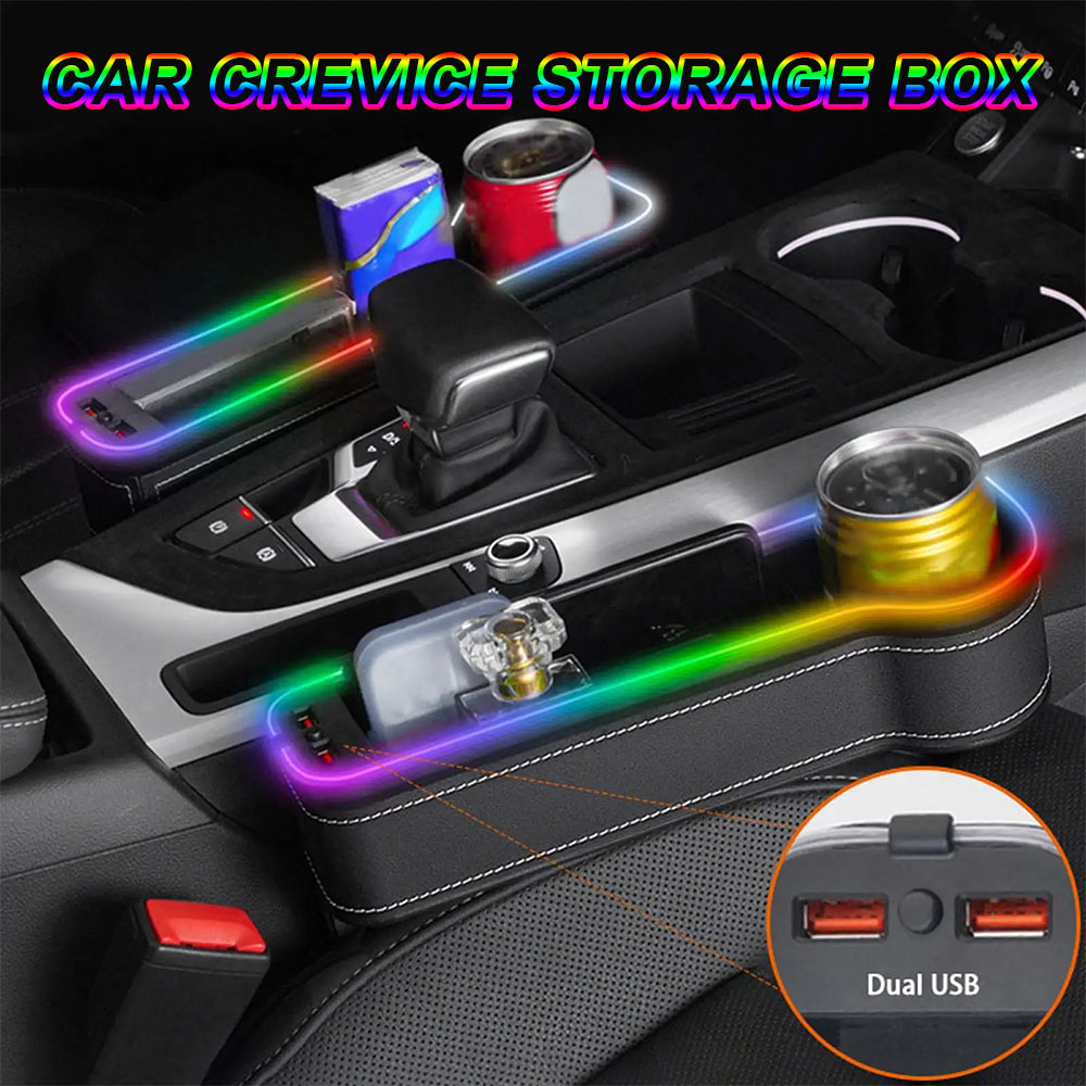 Auto-Fugend-Aufbewahrungsbox,  – Seat Gap Filler Organizer With Usb Charger Bewertung und Preis
