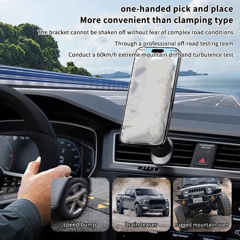 1 Stück Kohlefaser-Magnet-Auto – Magnetic Phone Holder For Car Vent Bewertung und Preis