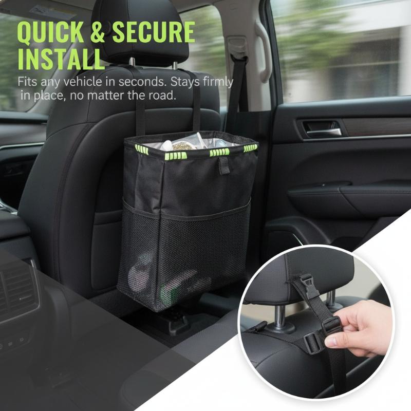 Faltbarer Auto-Mülleimer mit A – Waterproof Car Trash Can With Lid Bewertung und Preis
