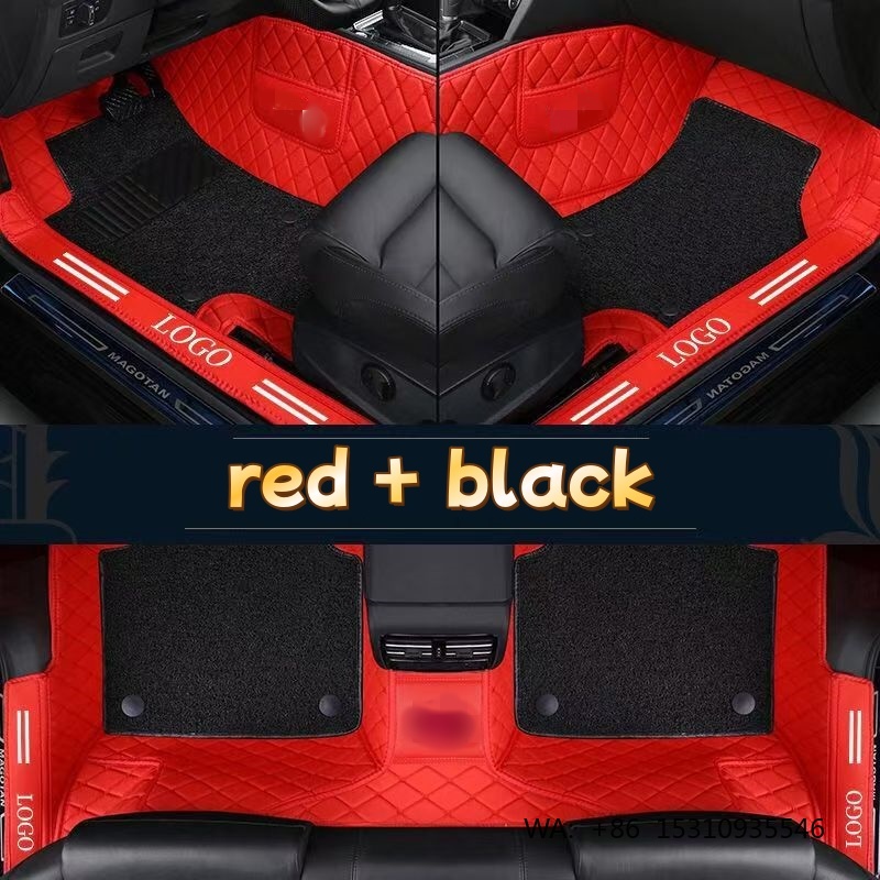 Luxuriöse PVC-Leder Vollflächi – Car Floor Mats Universal Waterproof Leather Bewertung und Preis