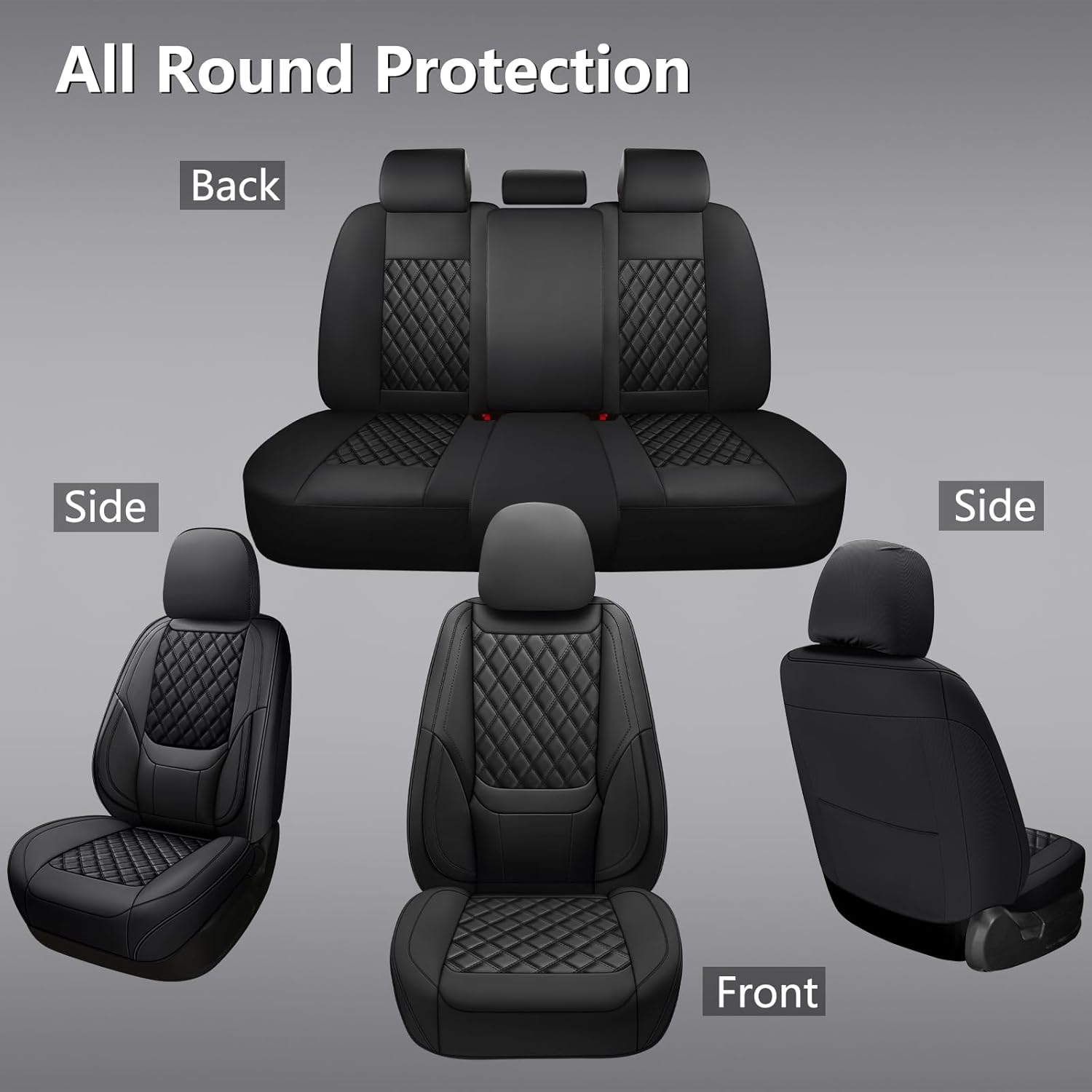 Großhandel Universelle Kunstle – Leather Car Seat Covers Full Set Universal Bewertung und Preis