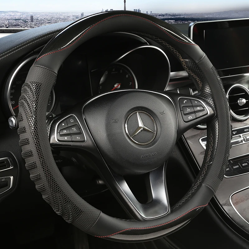 Dreidimensionale Waben-Auto-Le – Car Steering Wheel Cover Anti Slip Breathable Bewertung und Preis