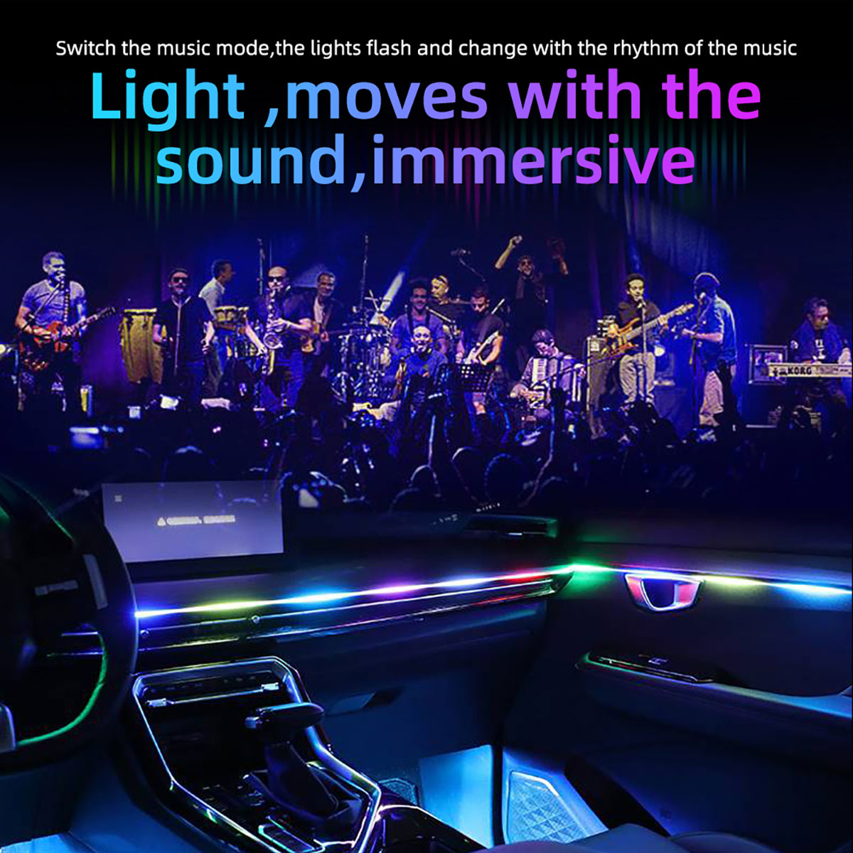 6/10 in 1 Auto Led Umgebungs L – Led Ambient Interior Car Lights App Control Bewertung und Preis
