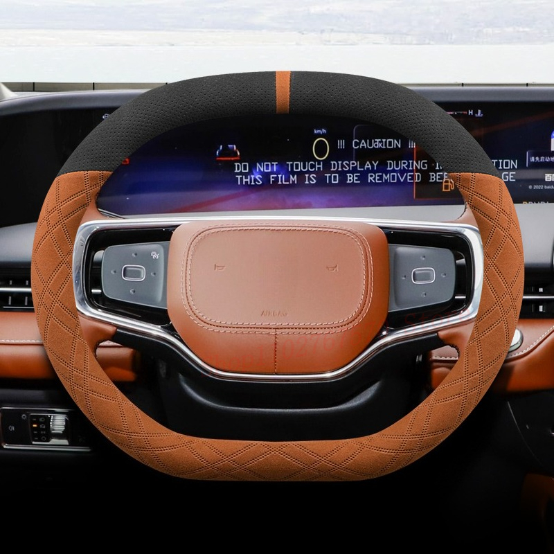 Für Lincoln Nautilus 2021-2025 – Car Steering Wheel Cover Anti Slip Breathable Bewertung und Preis
