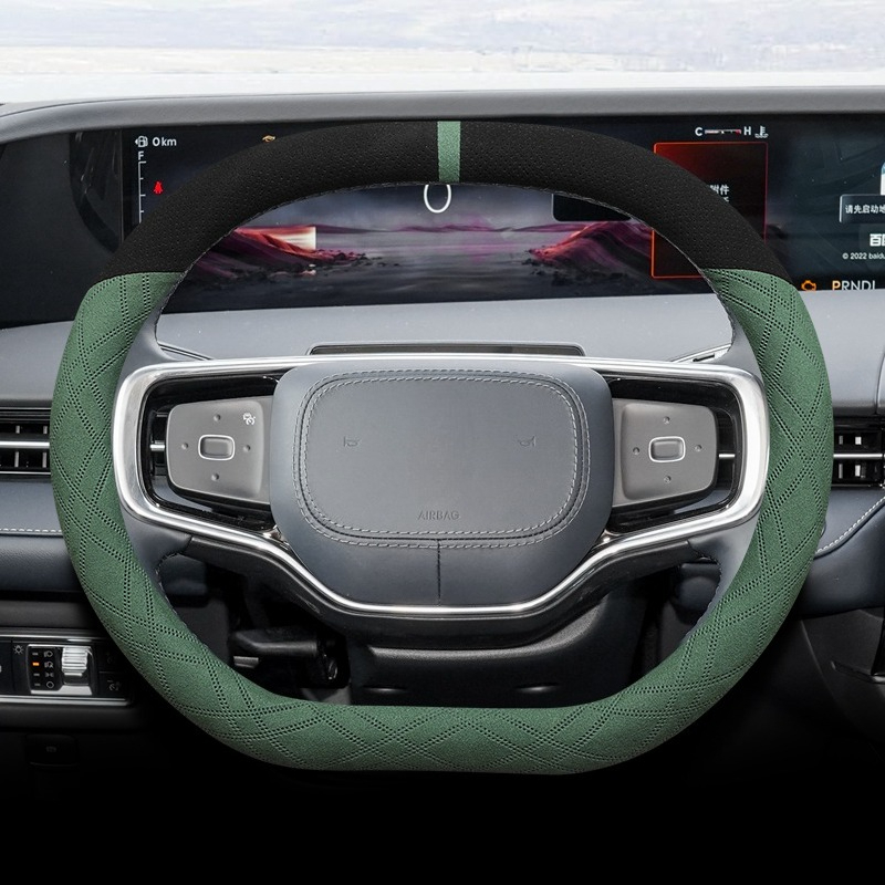 Für Lincoln Nautilus 2021-2025 – Car Steering Wheel Cover Anti Slip Breathable Bewertung und Preis