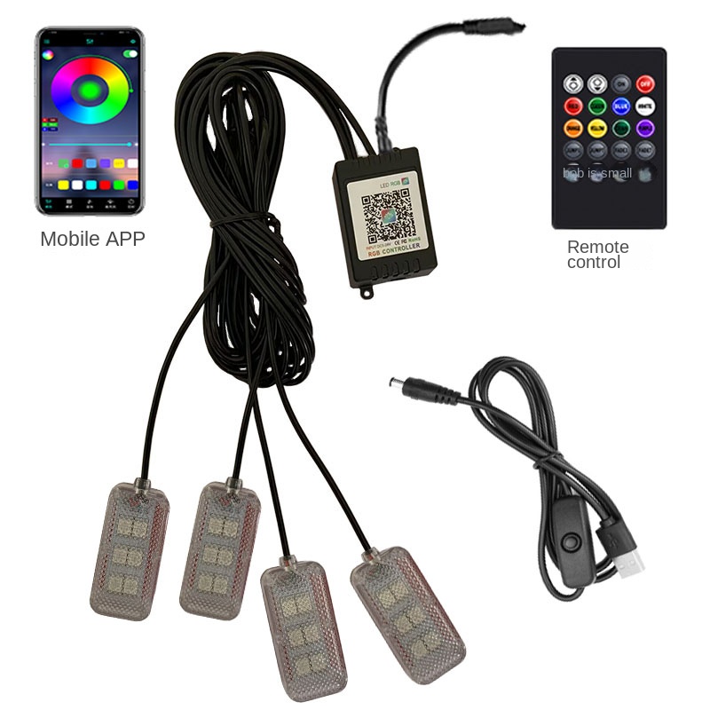 Neon Dual Control LED Auto Inn – Led Ambient Interior Car Lights App Control Bewertung und Preis