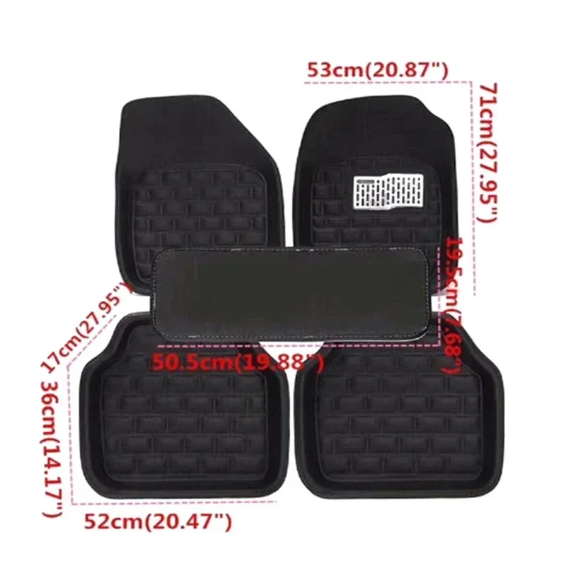 NEUE Luxus Leder Auto Fußmatte – Car Floor Mats Universal Waterproof Leather Bewertung und Preis