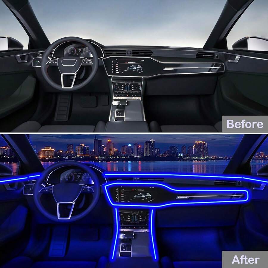 RGB 5-in-1 Ambientebeleuchtung – Led Ambient Interior Car Lights App Control Bewertung und Preis