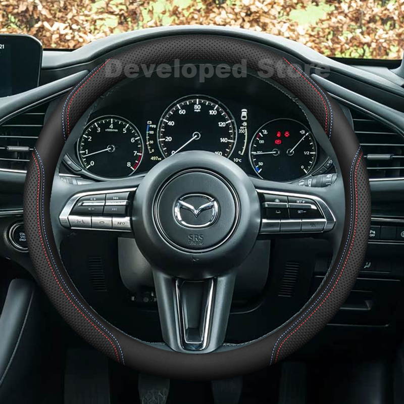 Lenkradbezug für Mazda 3 Axela – Car Steering Wheel Cover Anti Slip Breathable Bewertung und Preis