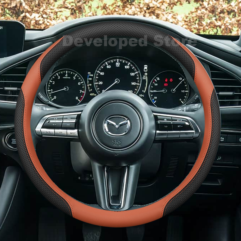 Lenkradbezug für Mazda 3 Axela – Car Steering Wheel Cover Anti Slip Breathable Bewertung und Preis